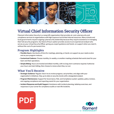 vCISO Analyst Reseller Flyer